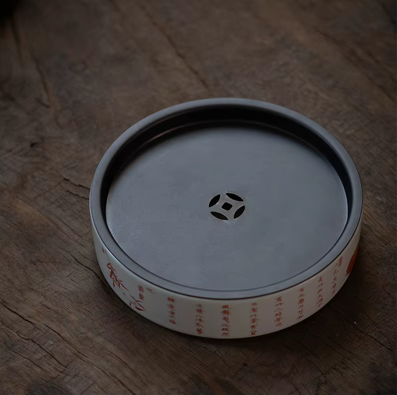 Porte-Pot avec couvercle en étain