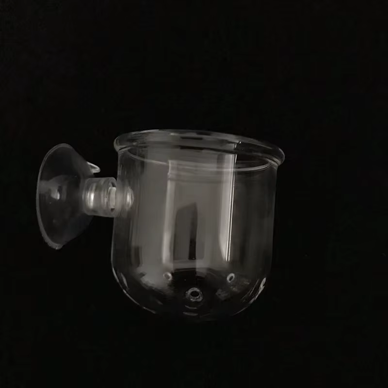 Mangeoire d'aquarium en verre suspendu pour Aquarium