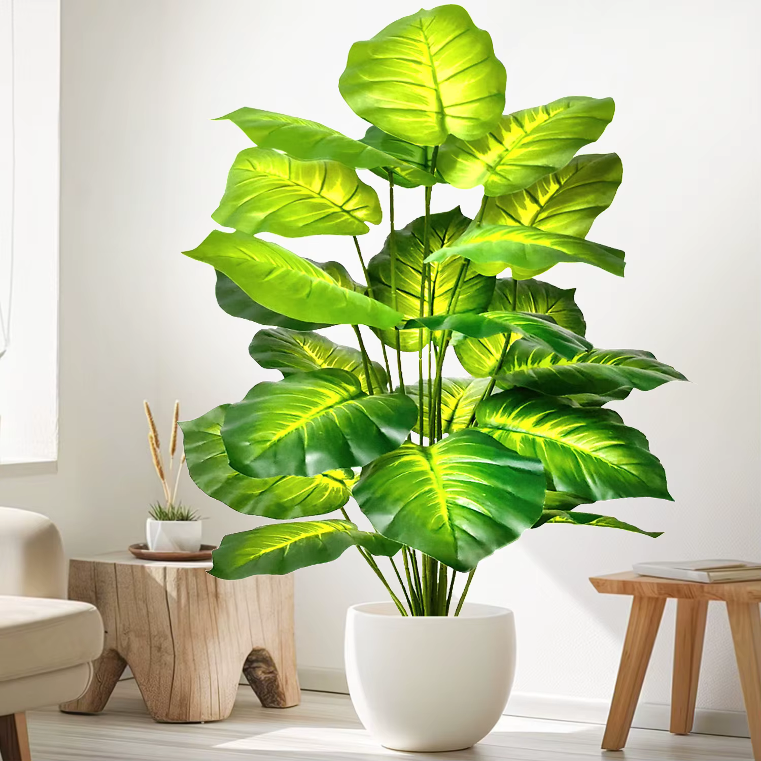 Feuille de philodendron artificielle