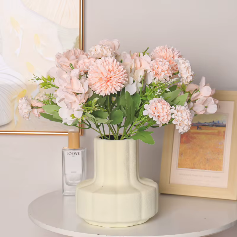 Bouquets d'hortensias artificiels mixtes