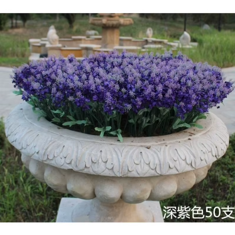 10 têtes de fleurs artificielles de lavande