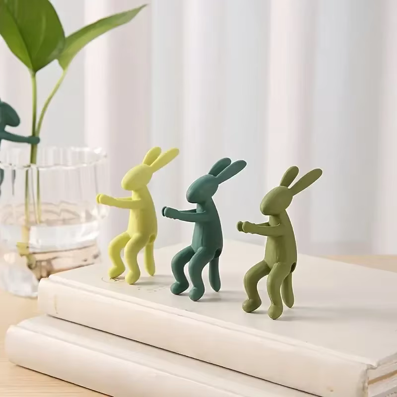 Piquets de plantes lapin singe mignon