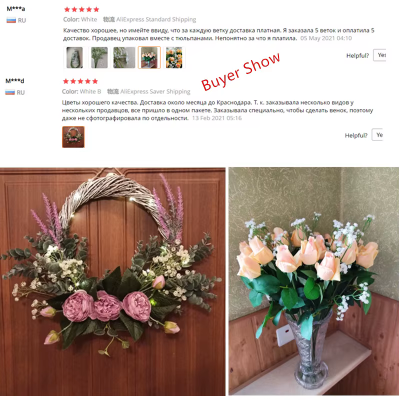 Fleur artificielle rustique de 58 cm
