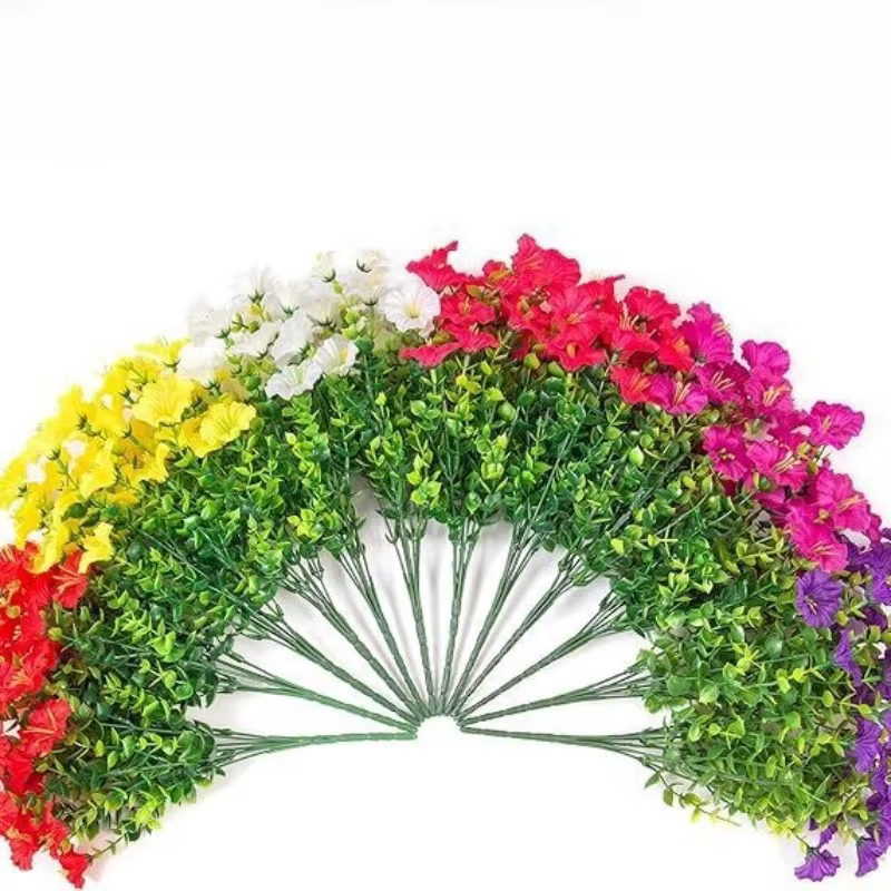 Bouquet d'eucalyptus de fleurs artificielles