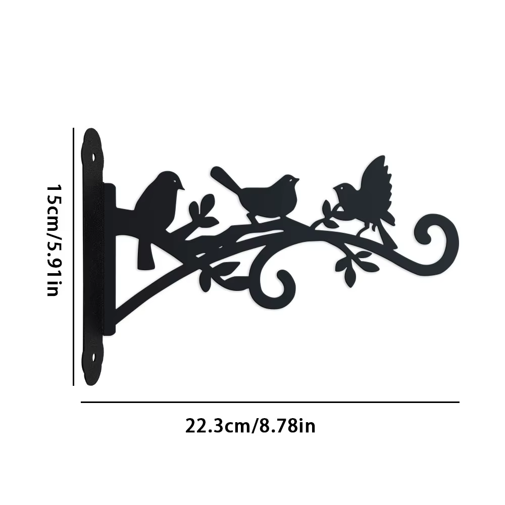 Cintre mural en métal pour plantes