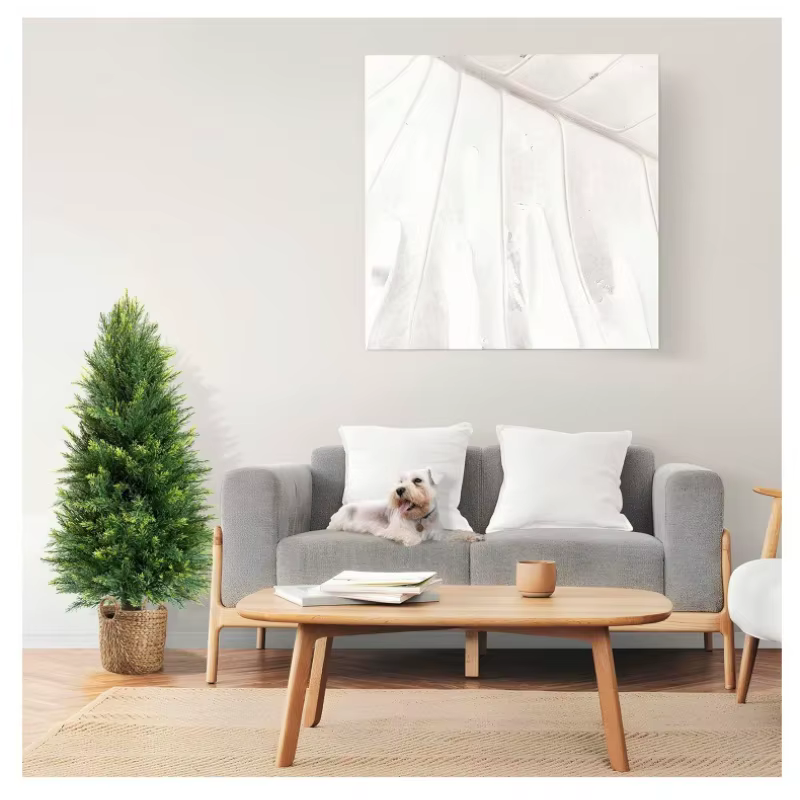 Plantes vertes artificielles en pot (pins et cyprès) pour décorations de Noël