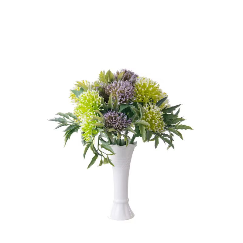 Boule de chardon bleu artificiel de 11 pouces