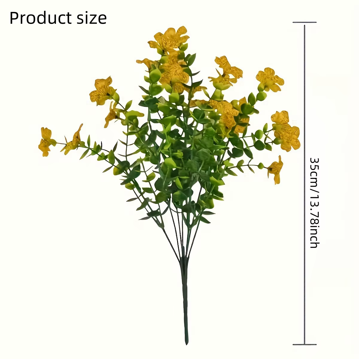 Lot de 12 fleurs de marguerite artificielles résistantes aux UV