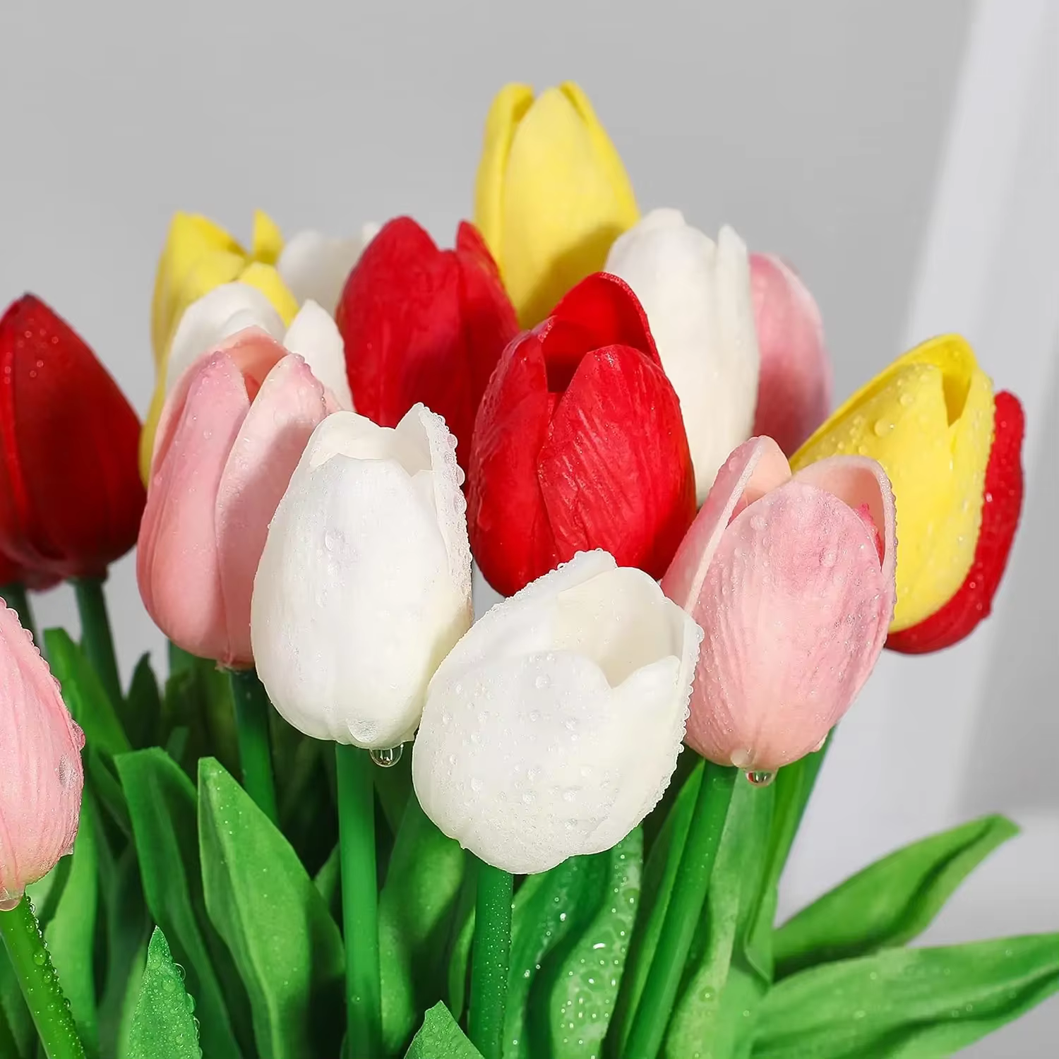 Fleurs de tulipes artificielles en silicone