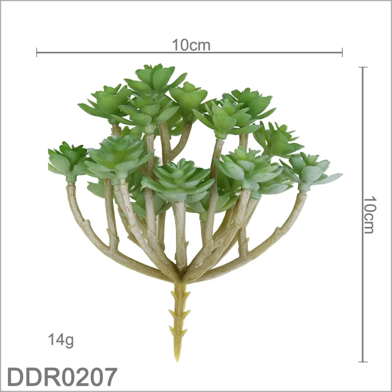 12 Pièces de Plantes Succulentes Artificielles Vertes