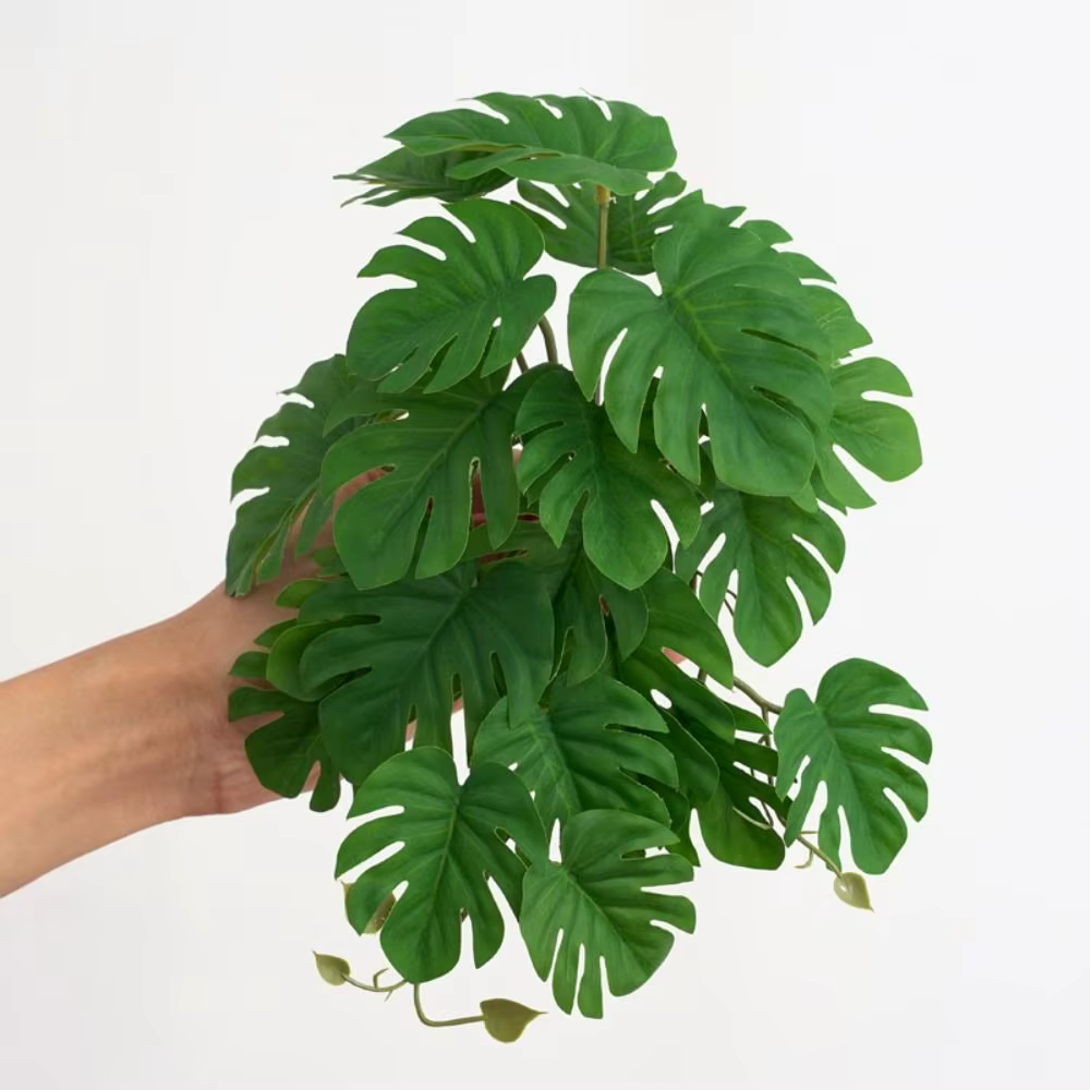 23 feuilles de plantes vertes artificielles