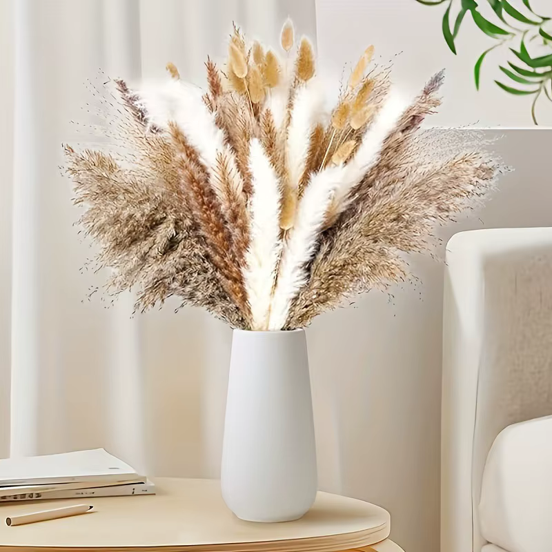 Bouquet de fleurs de Pampas séchées naturelles