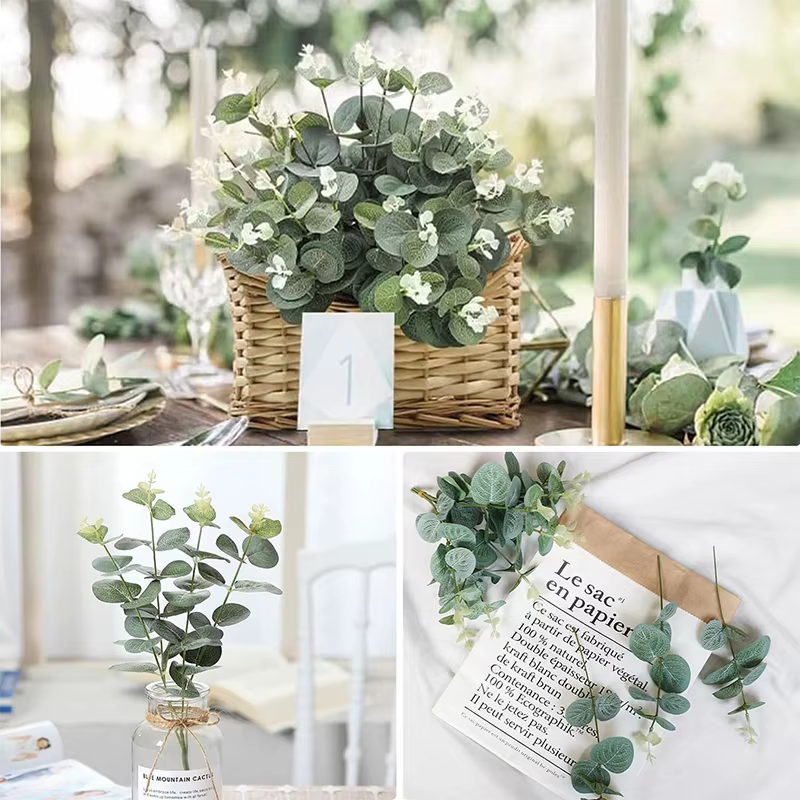 Feuilles d'eucalyptus artificielles