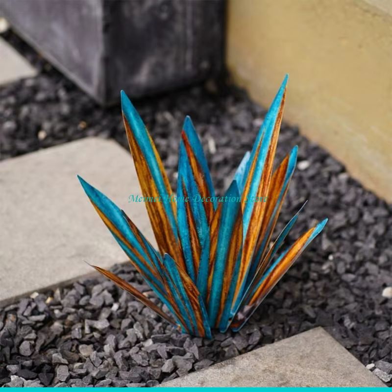 H7BF – décorations jardin en Agave pour piquet extérieur
