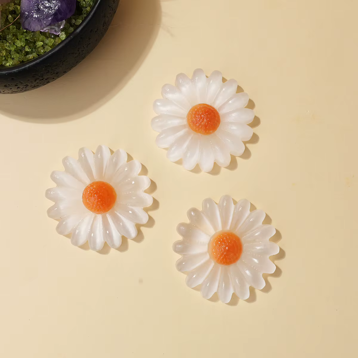Fleur de sélénite blanche en cristal naturel
