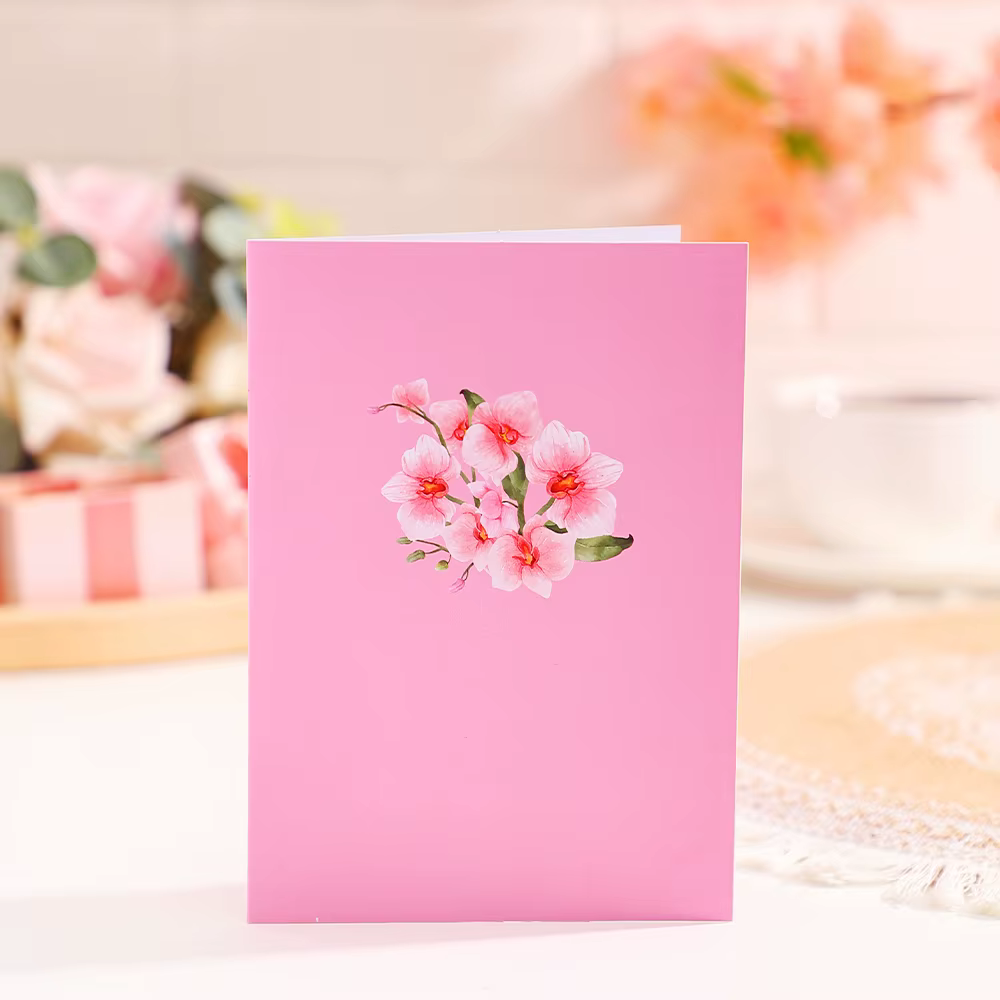 Cartes de vœux en fleurs de Phalaenopsis