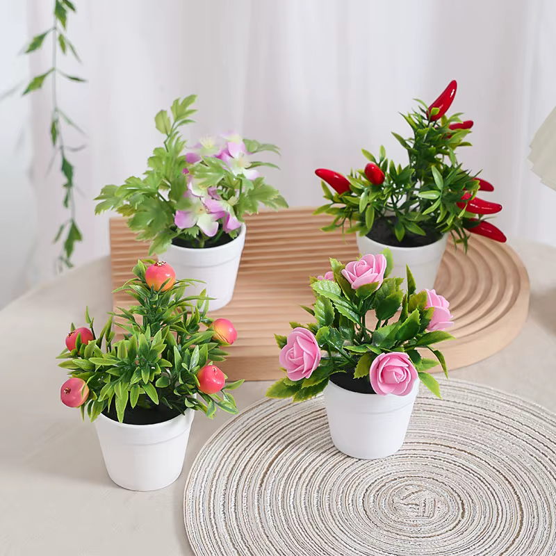 1 ensemble de plantes de Simulation en pot
