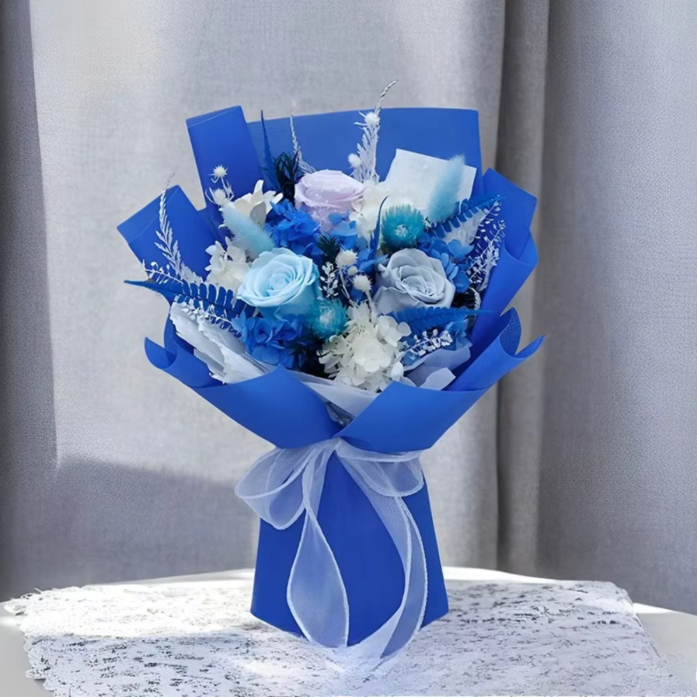 Fleur pour toujours, fleurs pour livraisonRoses Bouquet durable pour 3 ansFleurs d'anniversaireCadeaux pour ses femmes maman grand-mère femme amis