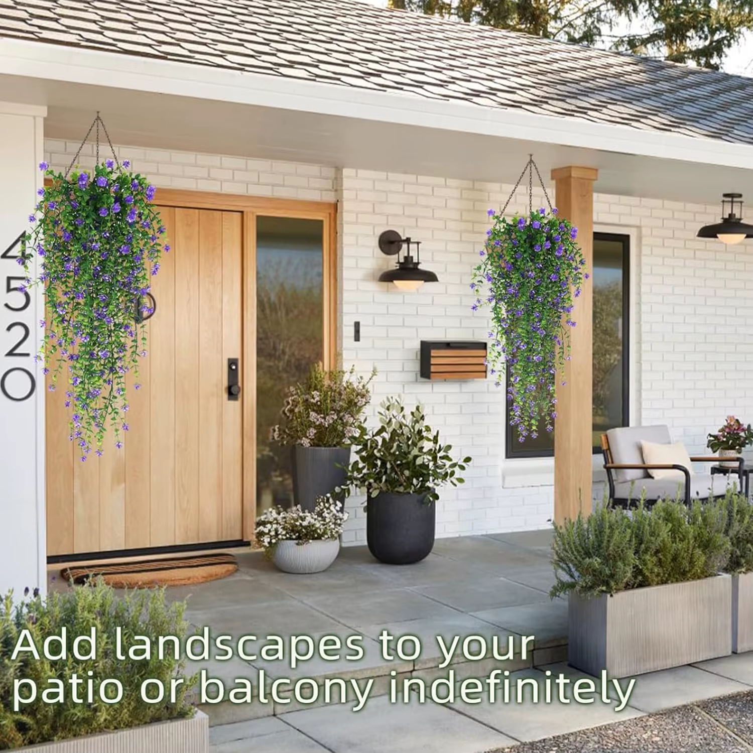Plantes artificielles En Plastique Eucalyptus camélia Mariage Jardin Maison décoration Extérieure UV protection