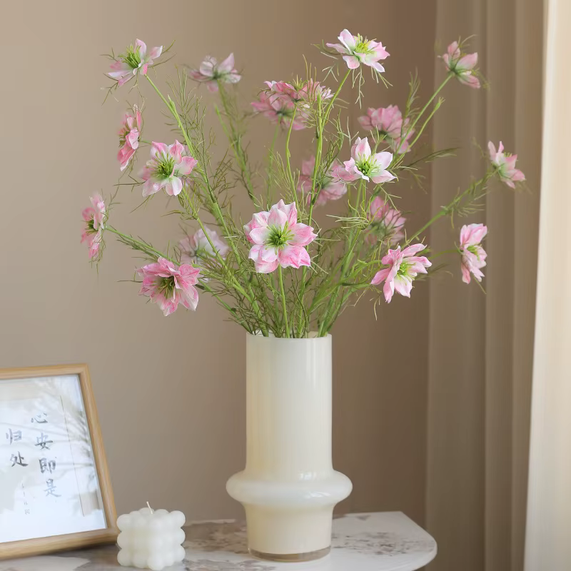 77CM artificielle herbe noire Gesang fleur mariage maison décoration douce