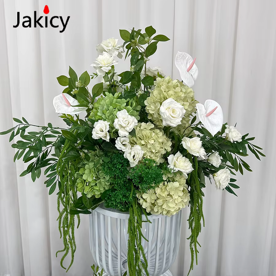 Arrangement Floral d'hortensia vert
