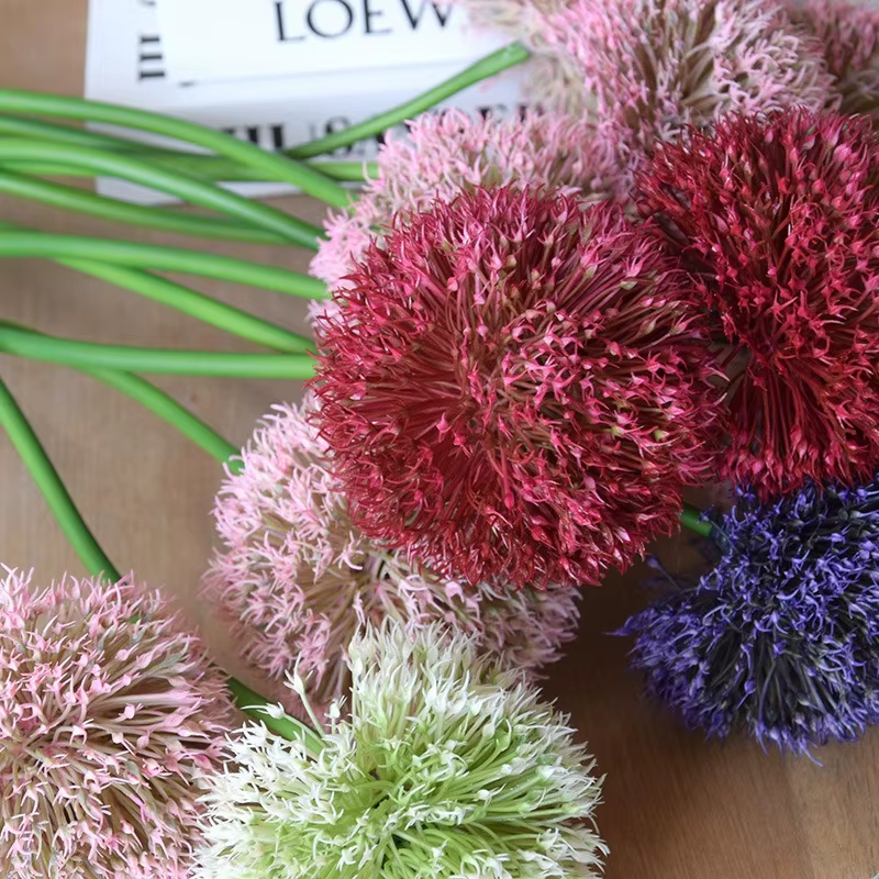 10 pièces de boules d'oignons artificielles en plastique