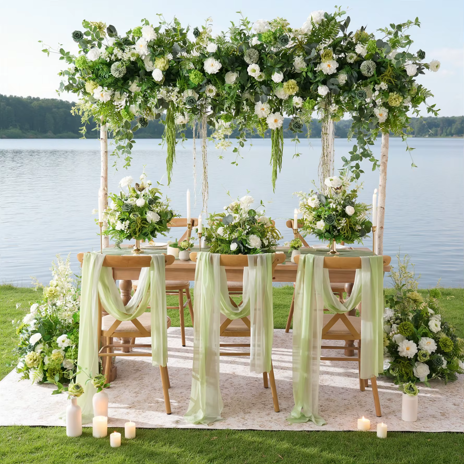 Composition florale artificielle Angela Flower A9074 Mori Greennry