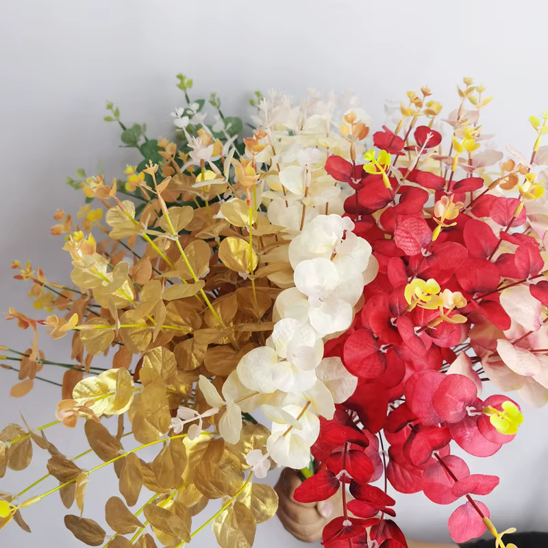 Feuilles d'eucalyptus artificielles pour la décoration intérieure