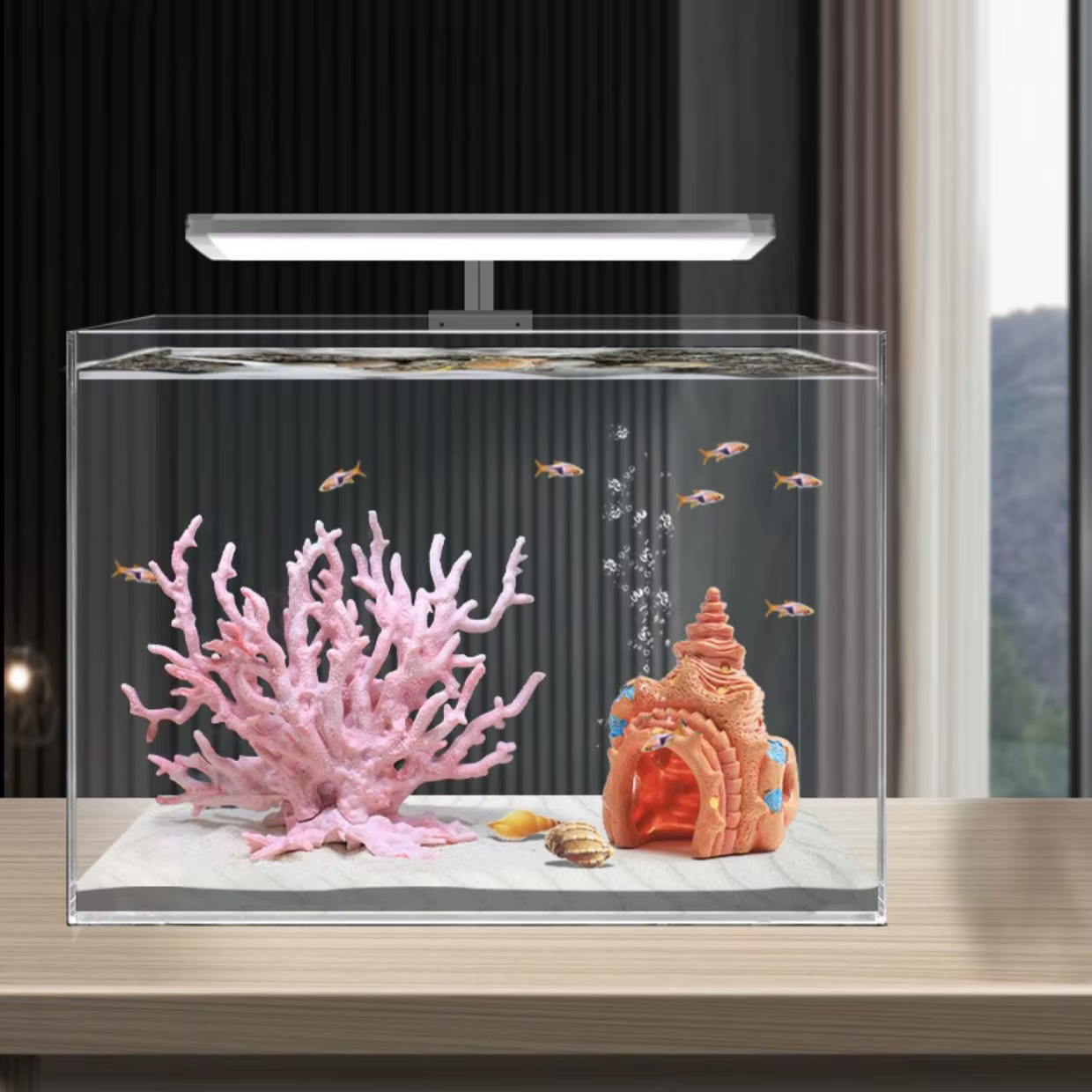 Simulation de paysage aquatique pour Aquarium