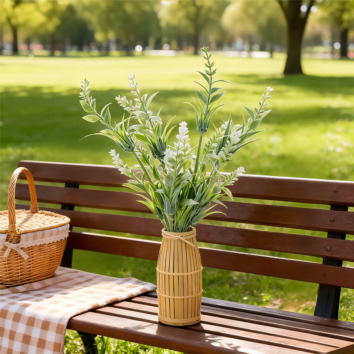 8 Têtes Fleurs Artificielles En Plastique Lavande De Mariage Décoratives Couronnes Homr Vase pour Maison Scrapbook Saint Valentin
