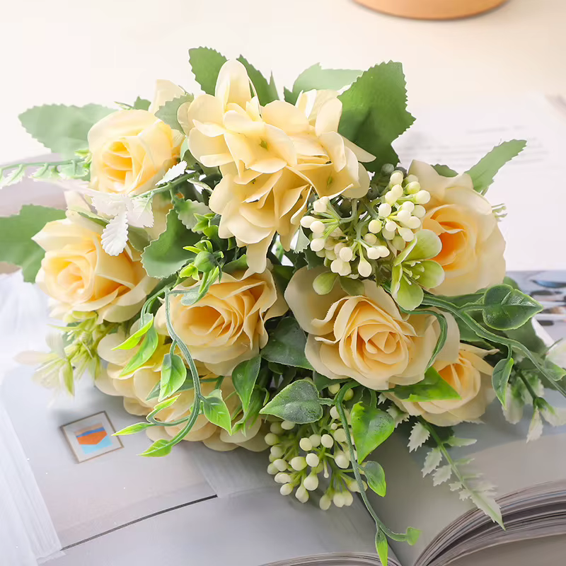 Rose artificielle fleur rêveur coin