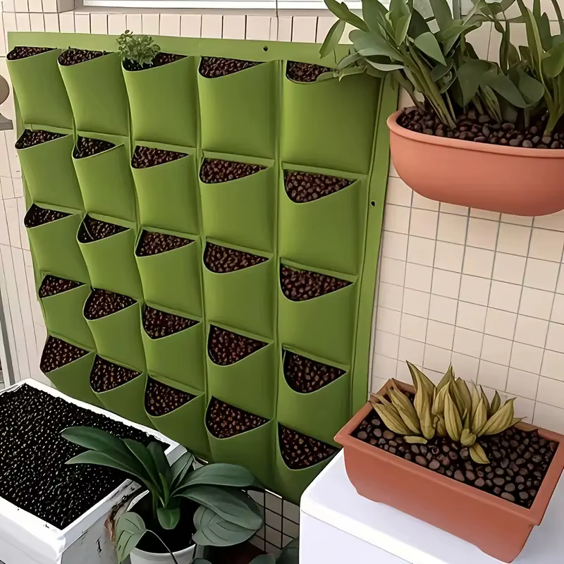Jardinière de jardin verticale à 18 poches