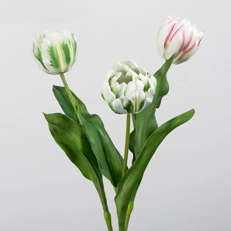 Lot de 5 fleurs artificielles de haute qualité en PU