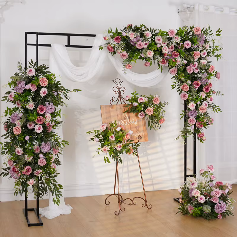 Arrangement de fleurs d'angle suspendu