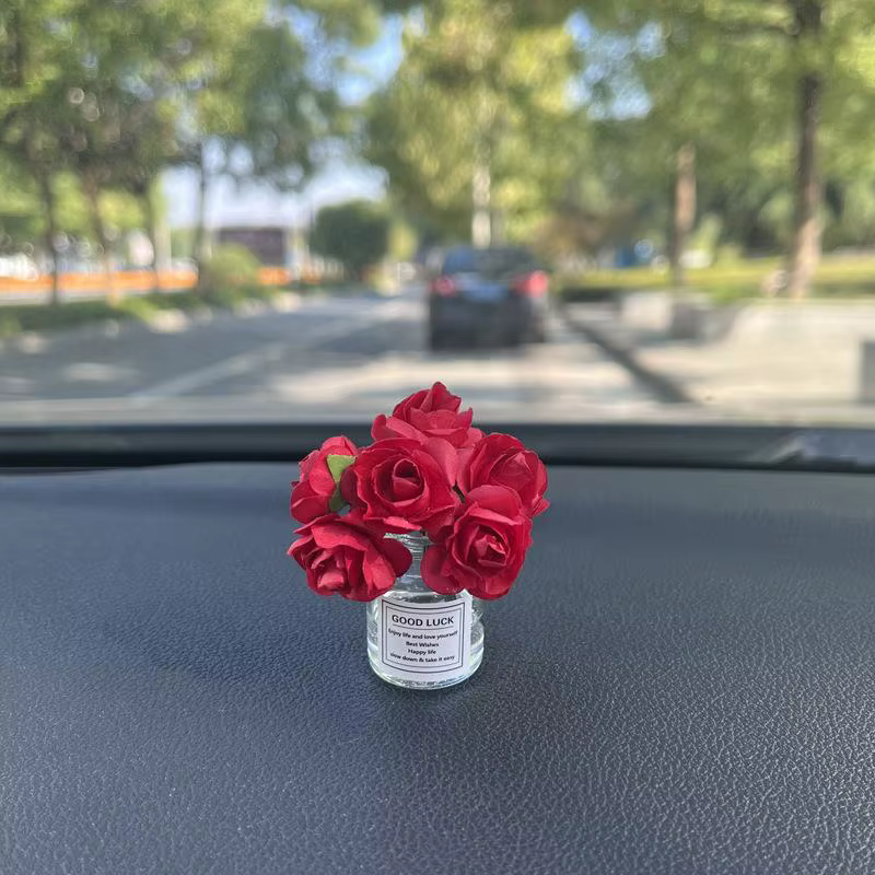 Vase à fleurs de roses de Simulation