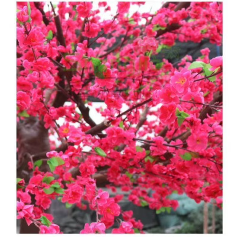 Simulation d'arbre à fleurs de pêcher