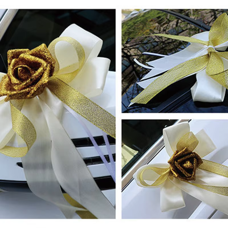 Fleurs artificielles pour décoration de voiture de mariage