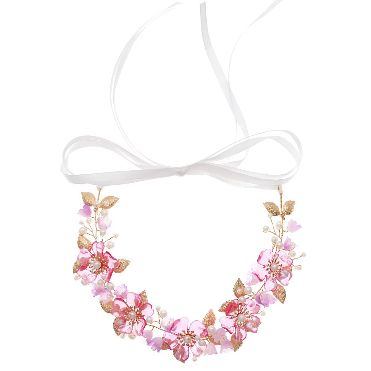Couronne de fleurs pour la tête, accessoires de coiffure en fausses fleurs, couronne de fleurs pour fête, couronne florale pour fête