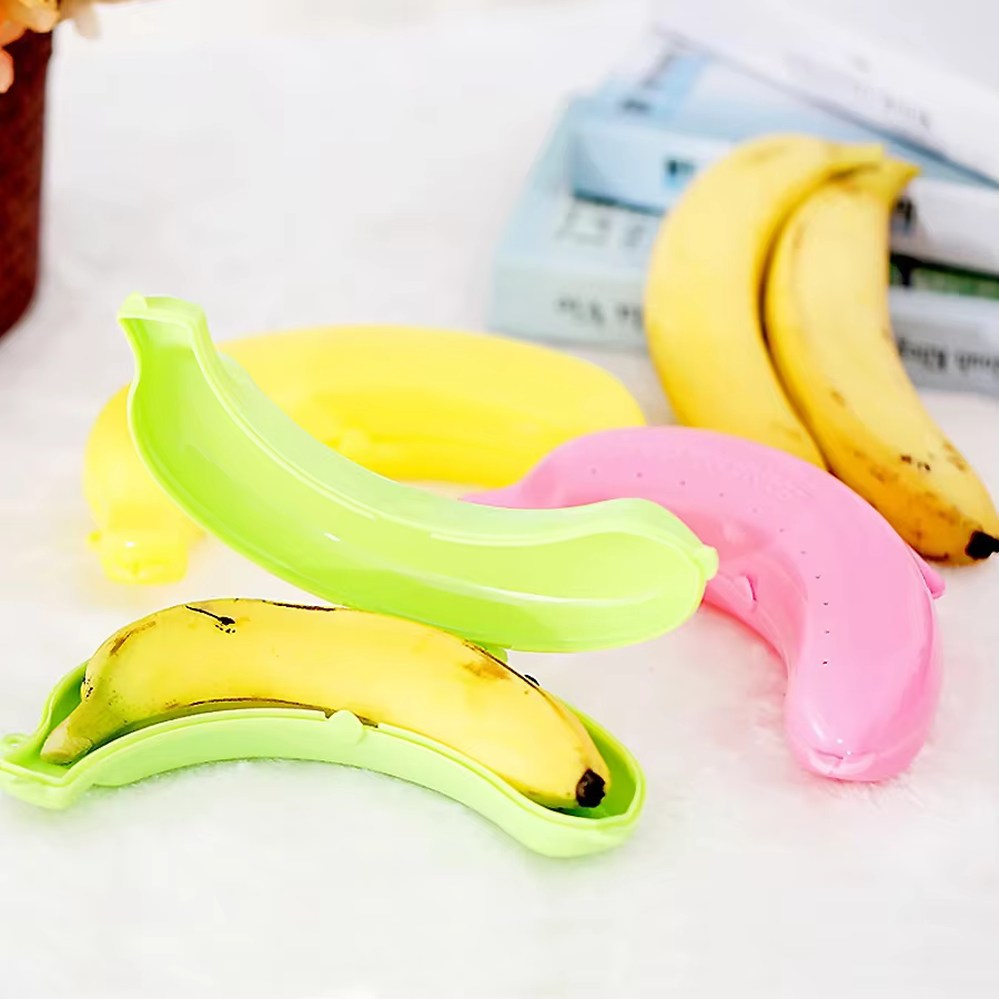 Boîte de rangement banane pour voyage en plein air, étui mignon, conteneur de protection, déjeuner de voyage, support de stockage de fruits