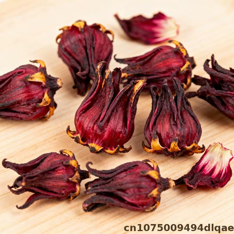 Fleurs séchées de rose et d'aubergine naturelles de haute qualité en vrac