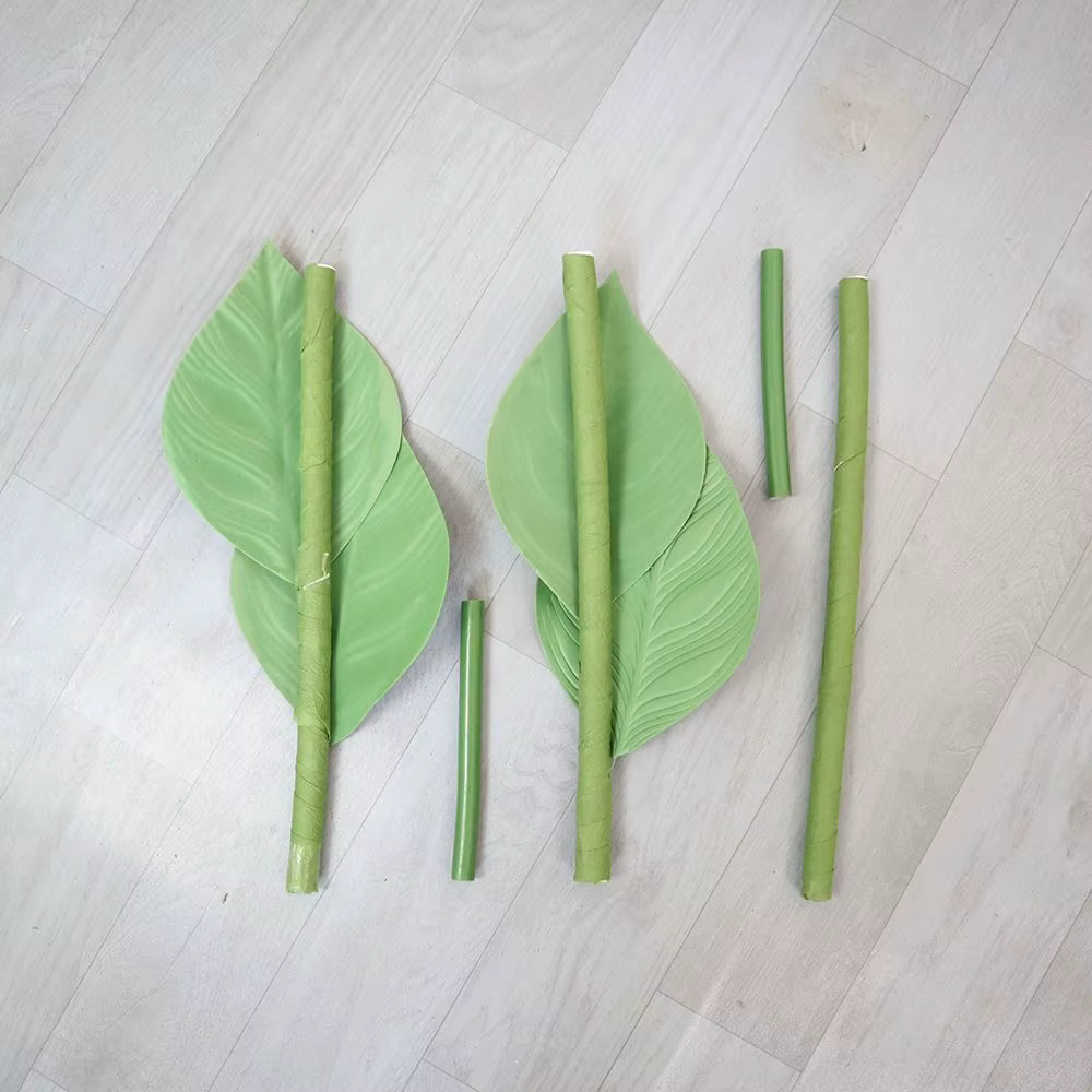 Support de fleurs artificielles en bois de 1