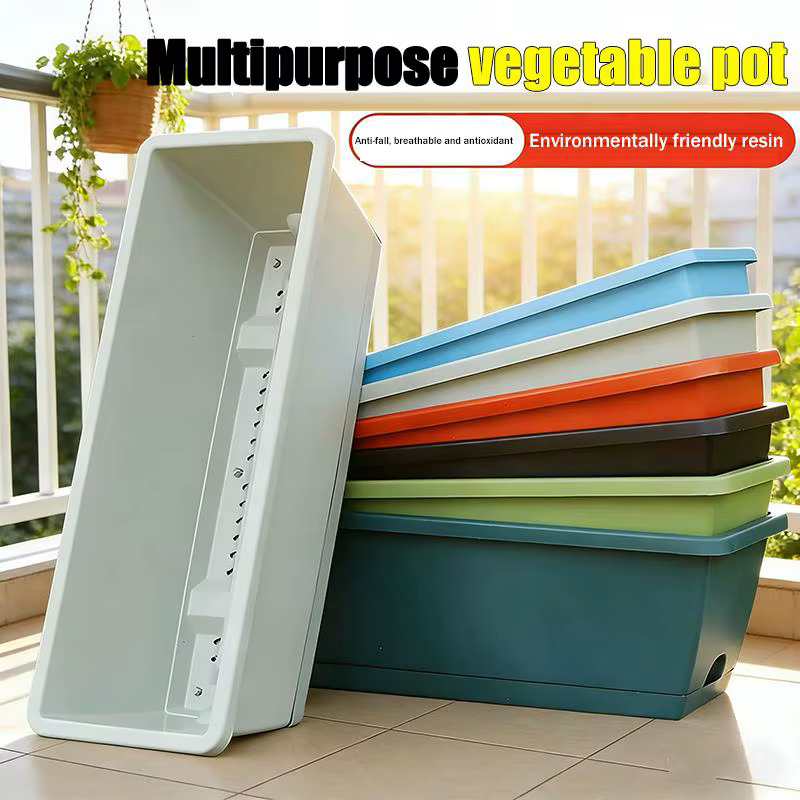 Pot de fleurs auto-absorbant avec base de drainage pour plantes d'intérieur