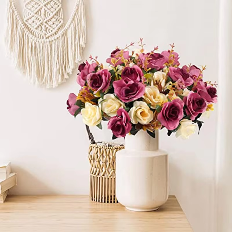 Roses artificielles pour mariage