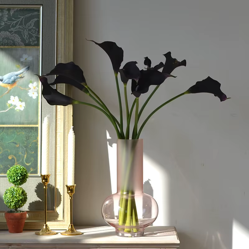 Grand Calla Lily EVA fleurs artificielles doux au toucher fausses