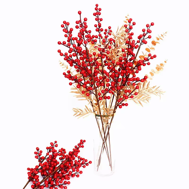 Plantes artificielles dorées chaudes