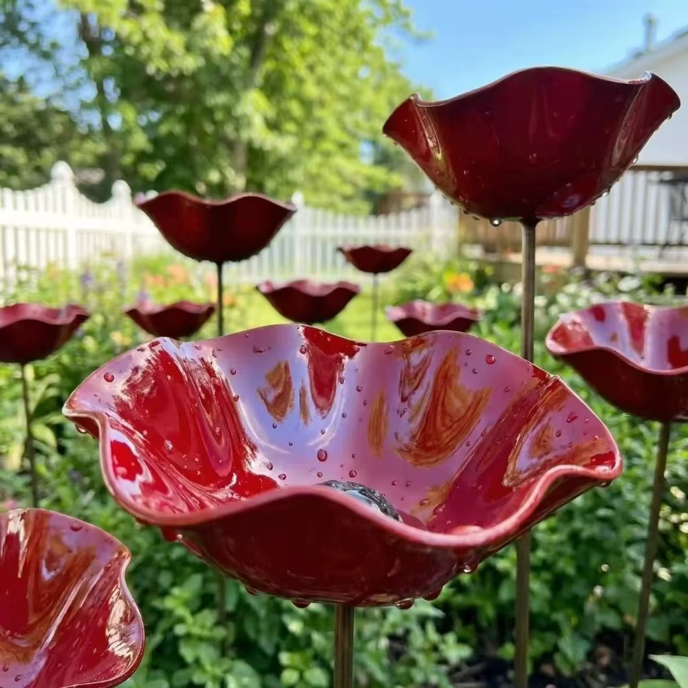 Piquet de jardin en métal artisanal