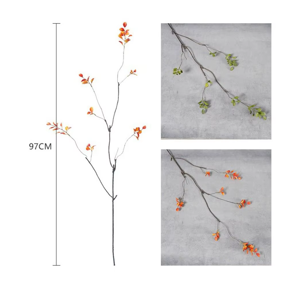 Feuilles d'érable artificielles en plastique