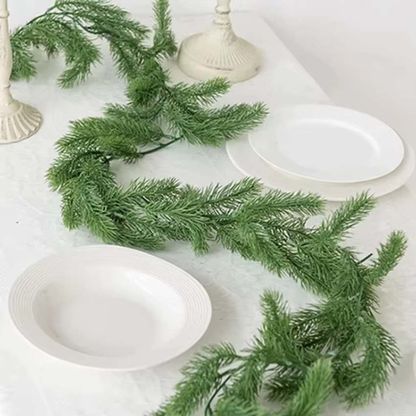 Plantes artificielles, aiguille de pin vert