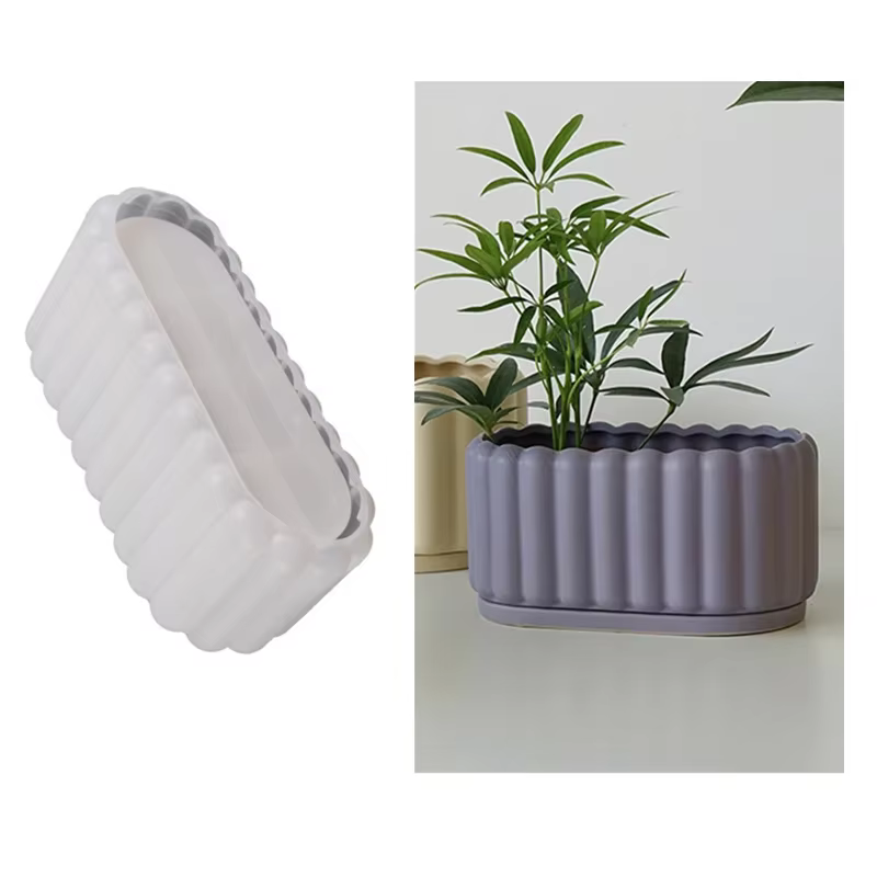 Moule en silicone en argile pour pot de fleurs