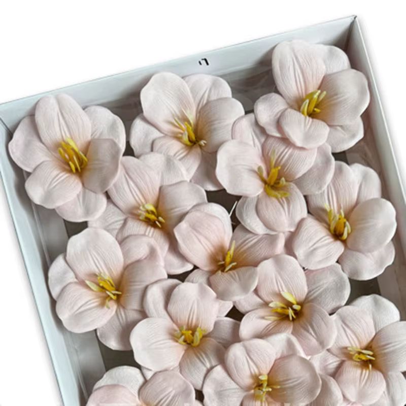 7x5 cm 10/50pcs tête de tulipe floraison fleur de savon bricolage cadeau floral pour la fête des mères anniversaire